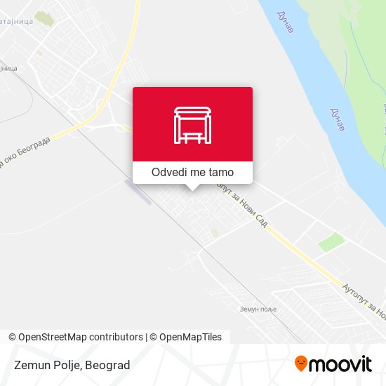 Zemun Polje mapa