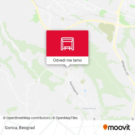 Gorica mapa