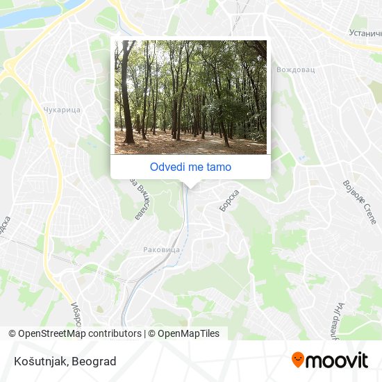 Košutnjak mapa