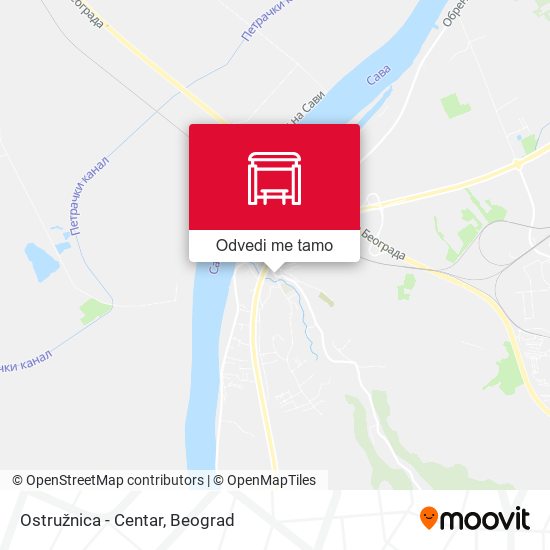 Ostružnica - Centar mapa