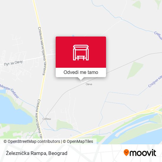 Železnička Rampa mapa