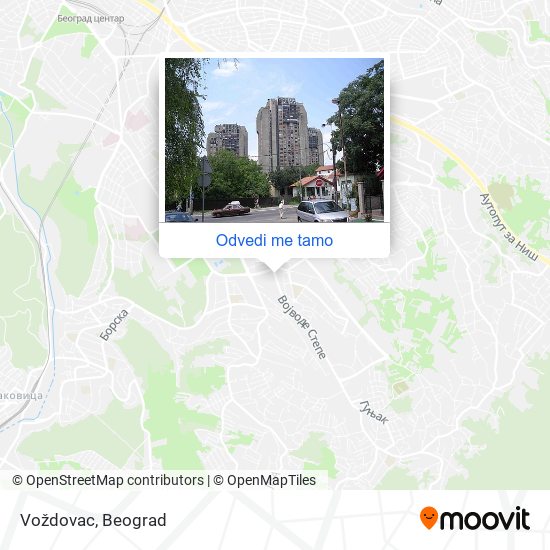 Voždovac mapa