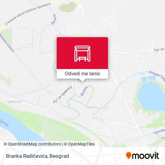 Branka Radičevića mapa