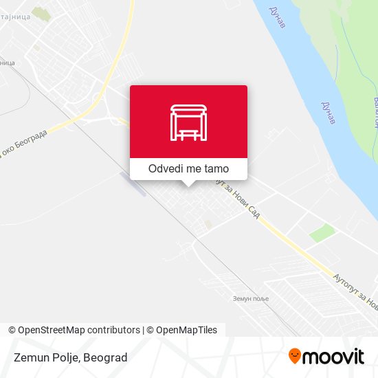 Zemun Polje mapa