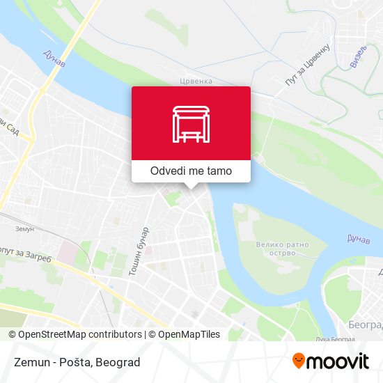 Zemun - Pošta mapa