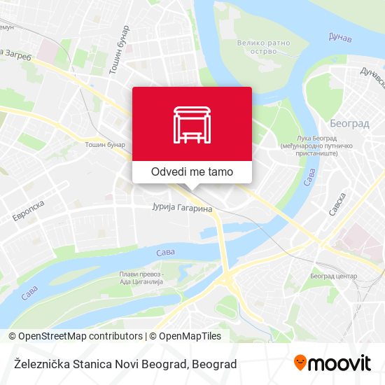 Železnička Stanica Novi Beograd mapa