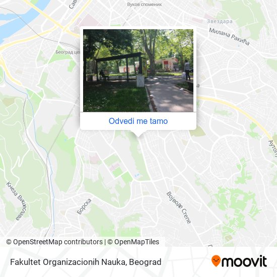 Fakultet Organizacionih Nauka mapa