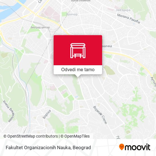 Fakultet Organizacionih Nauka mapa