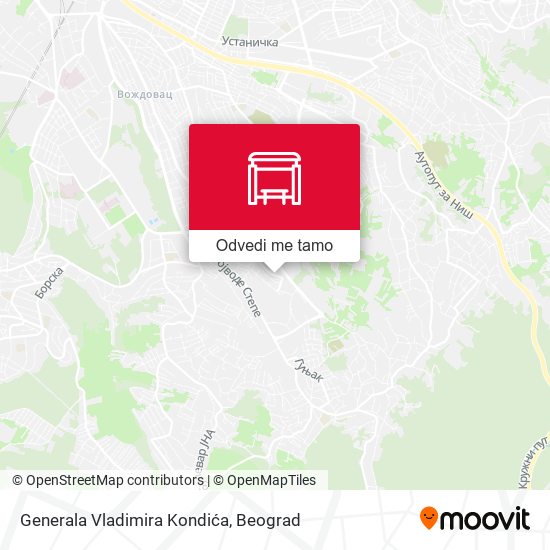 Generala Vladimira Kondića mapa