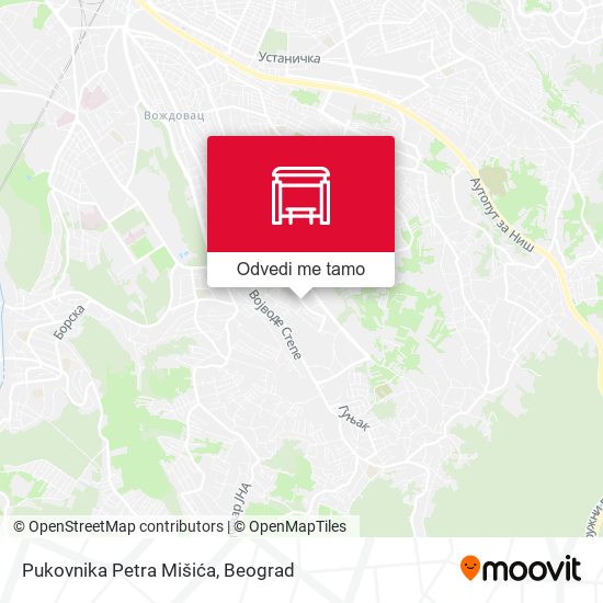 Pukovnika Petra Mišića mapa