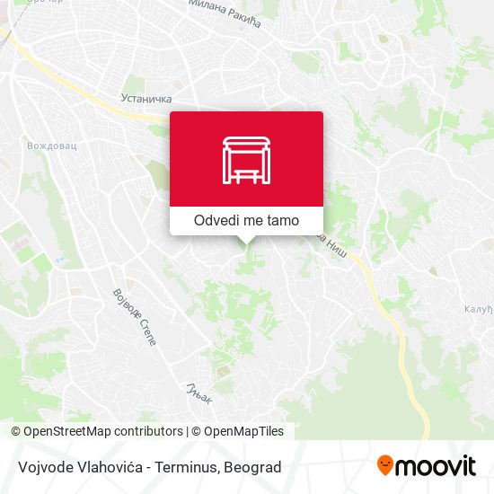 Vojvode Vlahovića - Terminus mapa