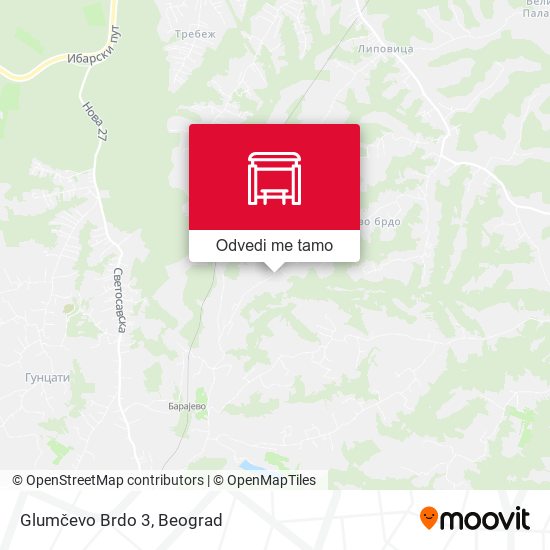 Glumčevo Brdo 3 mapa