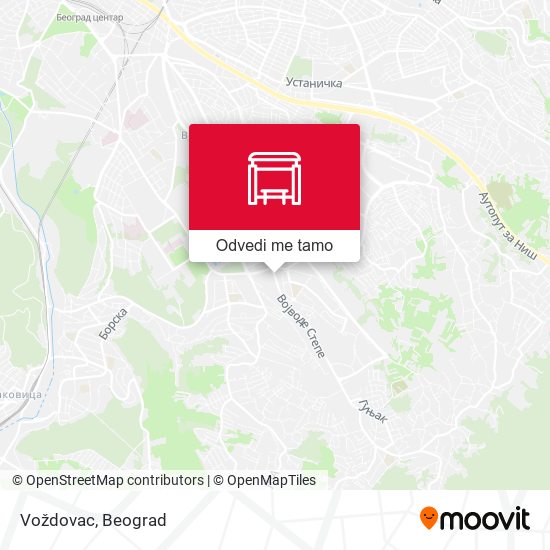 Voždovac mapa