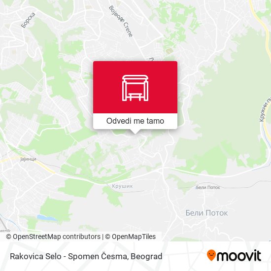 Rakovica Selo - Spomen Česma mapa