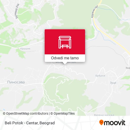 Beli Potok - Centar mapa