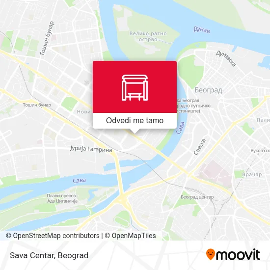 Sava Centar mapa
