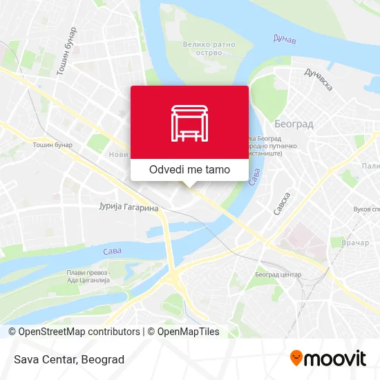 Sava Centar mapa