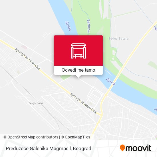 Preduzeće Galenika Magmasil mapa