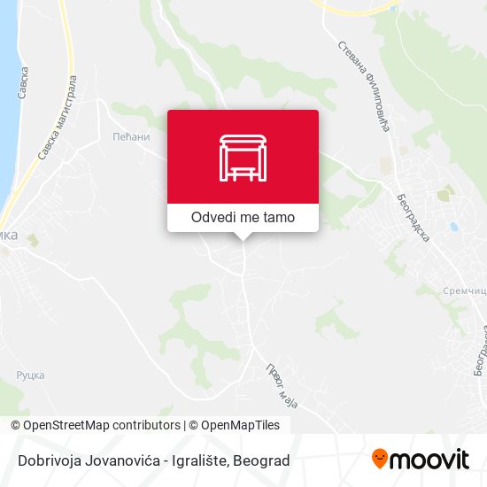 Dobrivoja Jovanovića - Igralište mapa