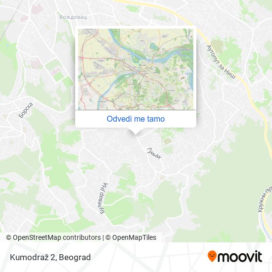 Kumodraž 2 mapa