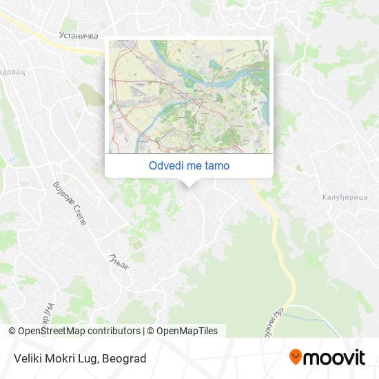 Veliki Mokri Lug mapa