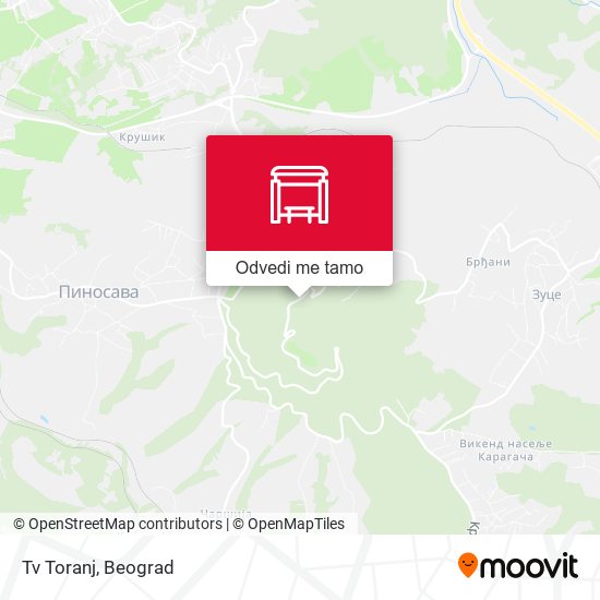 Tv Toranj mapa