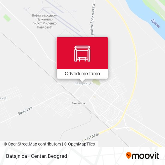 Batajnica - Centar mapa