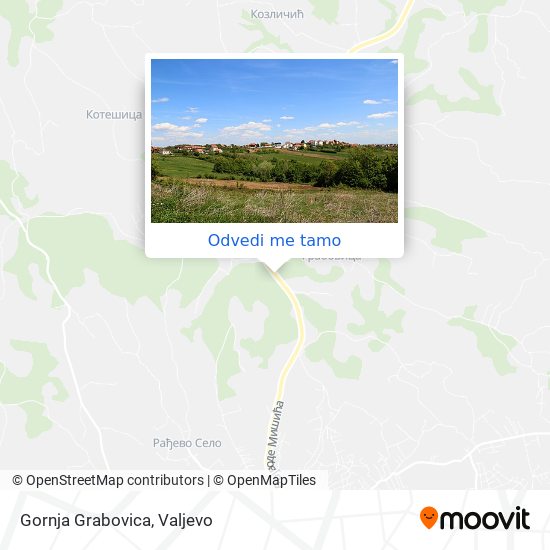 Gornja Grabovica mapa