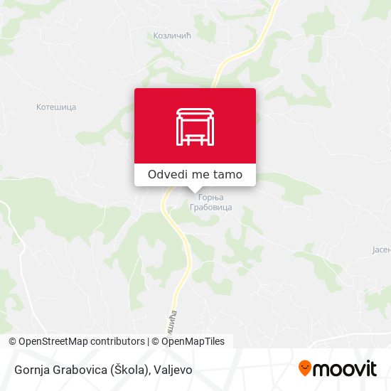 Gornja Grabovica (Škola) mapa