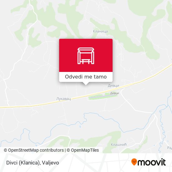 Divci (Klanica) mapa