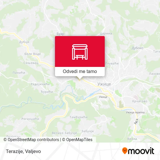 Terazije mapa
