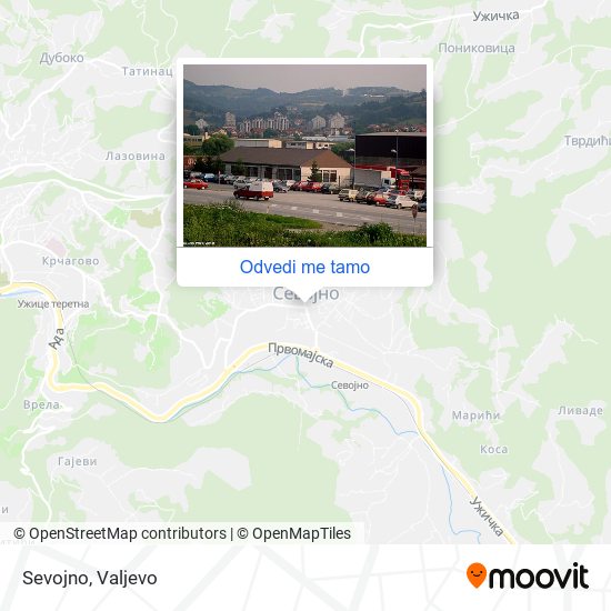 Sevojno mapa