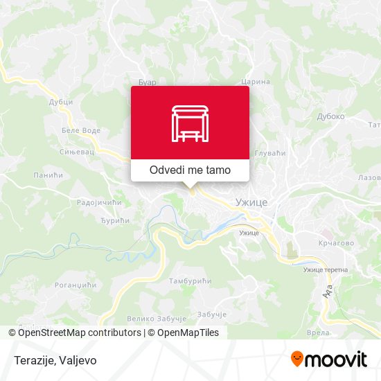 Terazije mapa