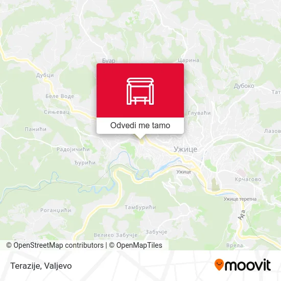 Terazije mapa