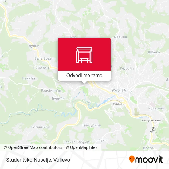 Studentsko Naselje mapa