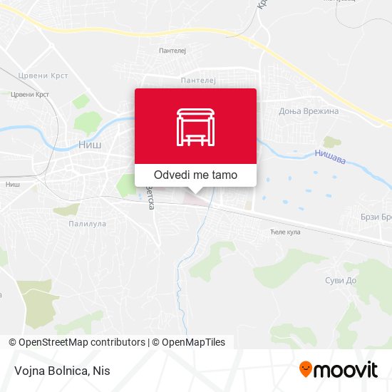 Vojna Bolnica mapa