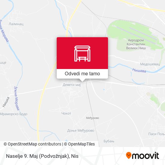 Naselje 9. Maj (Podvožnjak) mapa