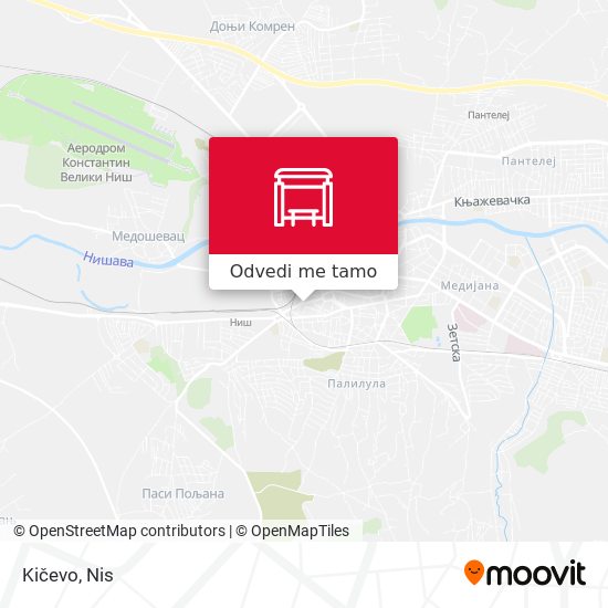 Kičevo mapa