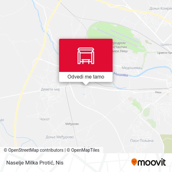 Naselje Milka Protić mapa