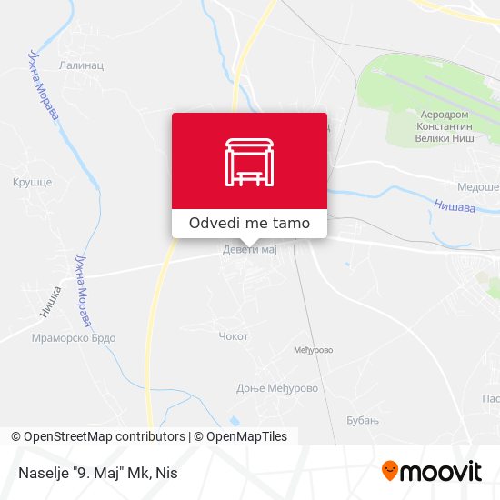 Naselje "9. Maj" Mk mapa