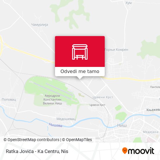 Ratka Jovića - Ka Centru mapa