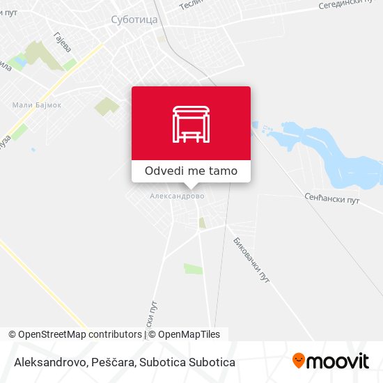 Aleksandrovo, Peščara mapa