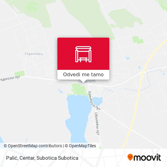 Palić, Centar mapa