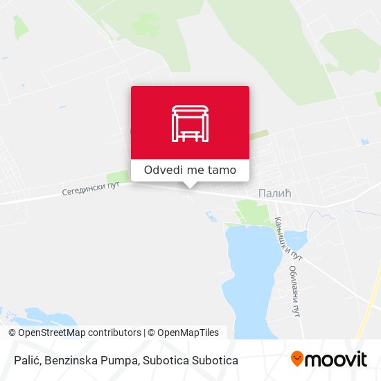 Palić, Benzinska Pumpa mapa