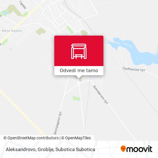 Aleksandrovo, Groblje mapa