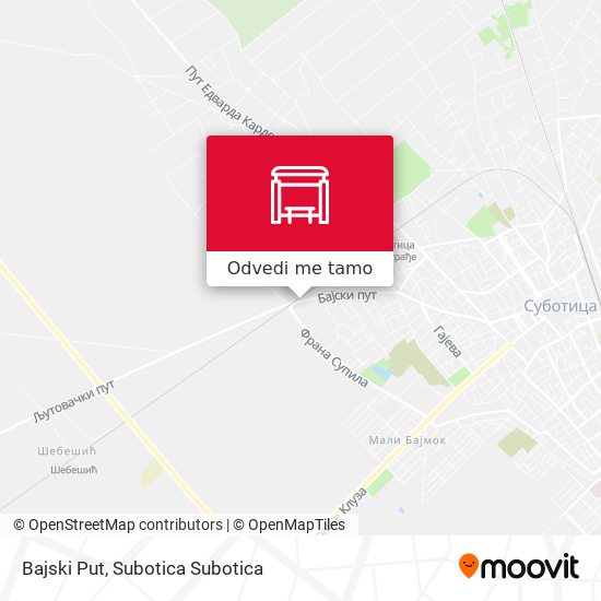 Bajski Put mapa