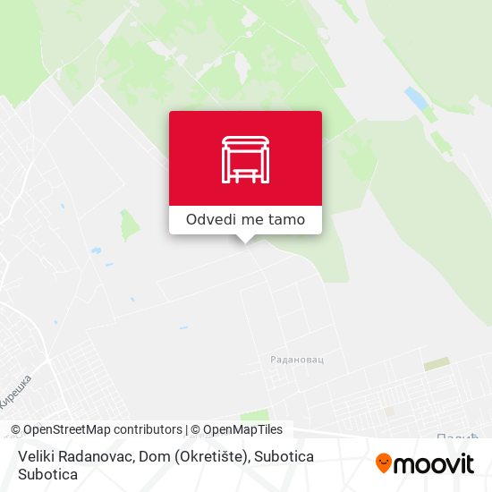 Veliki Radanovac, Dom (Okretište) mapa