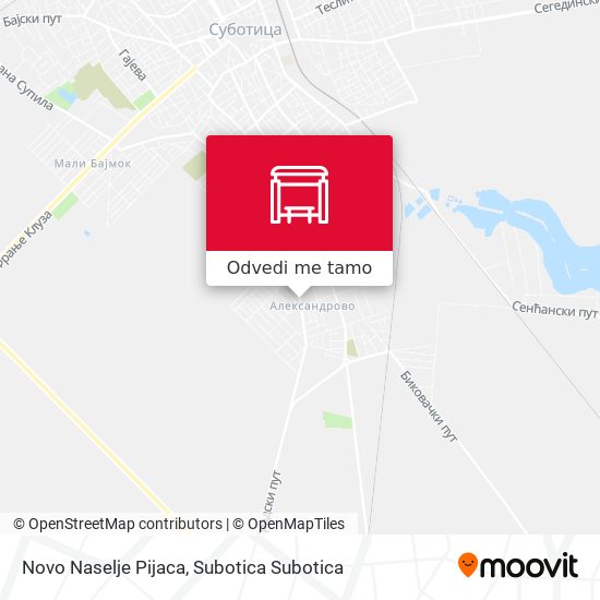 Novo Naselje Pijaca mapa