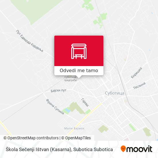 Škola Sečenji Ištvan (Kasarna) mapa