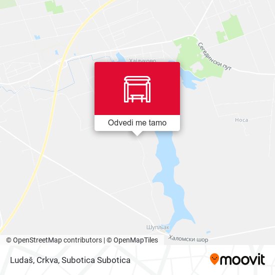 Ludaš, Crkva mapa